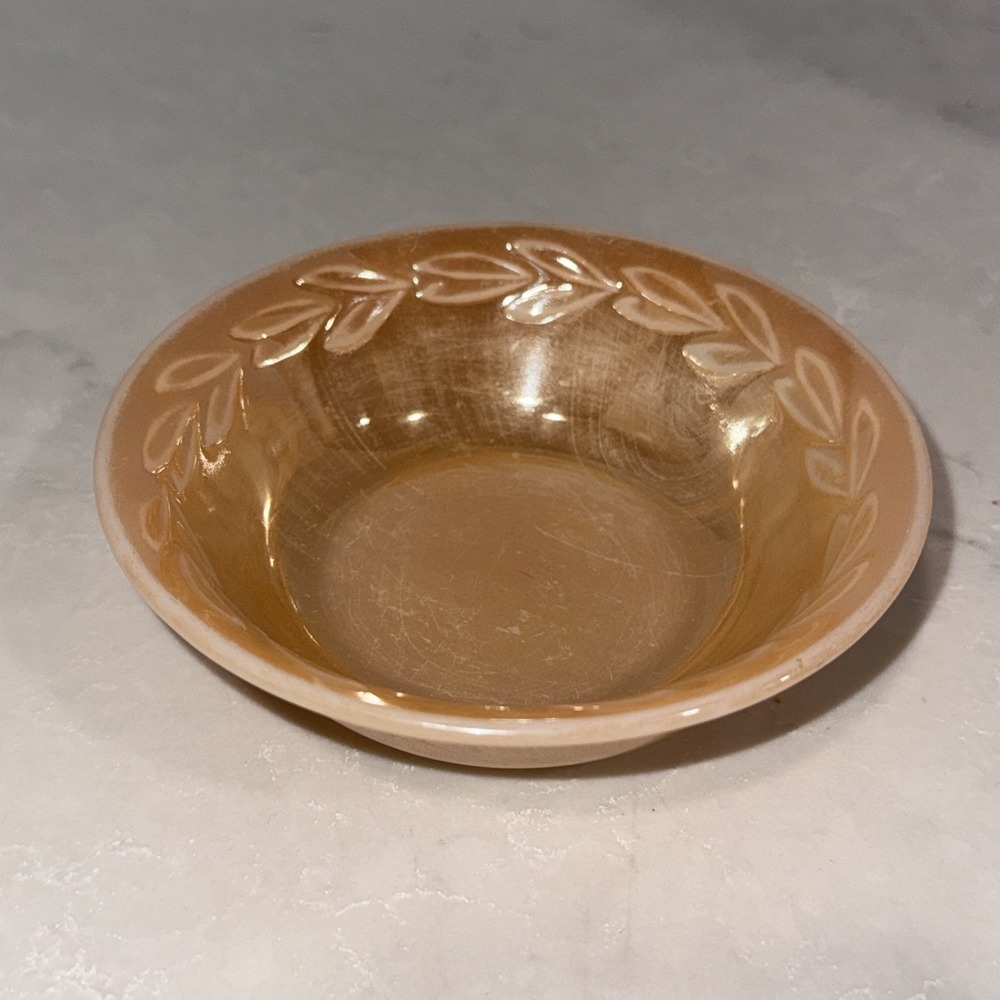 Vintage Fire King Peach Dish